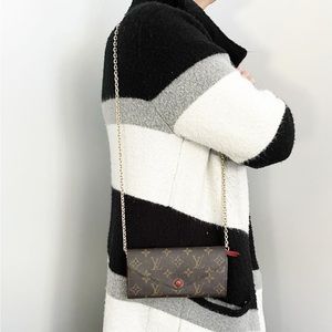 Louis Vuitton Josephine wallet on chain with box and dustbag